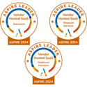 Three Aspire 2024 Leader seals earned by Elixir Technologies: Vendor Hosted SaaS, Insurance; Vendor Hosted SaaS, Financial Services; Vendor Hosted SaaS, Healthcare Insurance Three Aspire 2024 Leader seals earned by Elixir Technologies: Vendor Hosted SaaS, Insurance; Vendor Hosted SaaS, Financial Services; Vendor Hosted SaaS, Healthcare Insurance