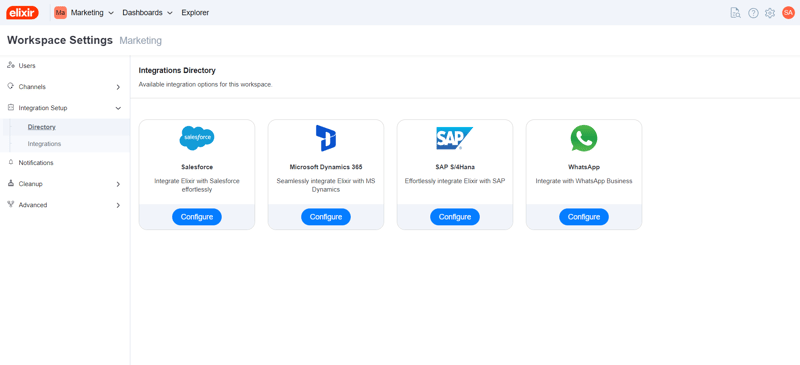 Integration Marketplace