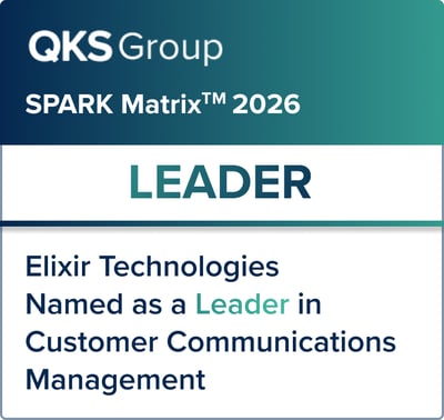 QKS Group names Elixir Technologies a Leader in Customer Communications Management in the 2026 SPARK Matrix™ for CCM.