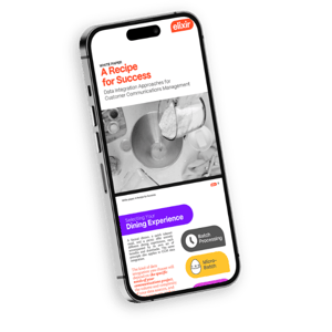 A mockup of an iPhone displaying pages from an Elixir white paper titled 