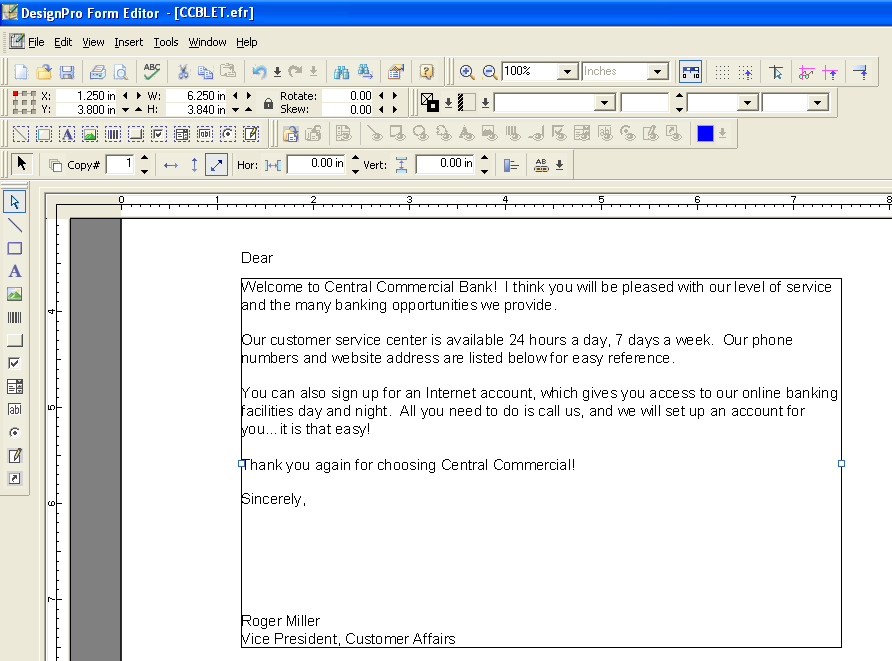 Elixir DesignPro Tools Form Editor screenshot
